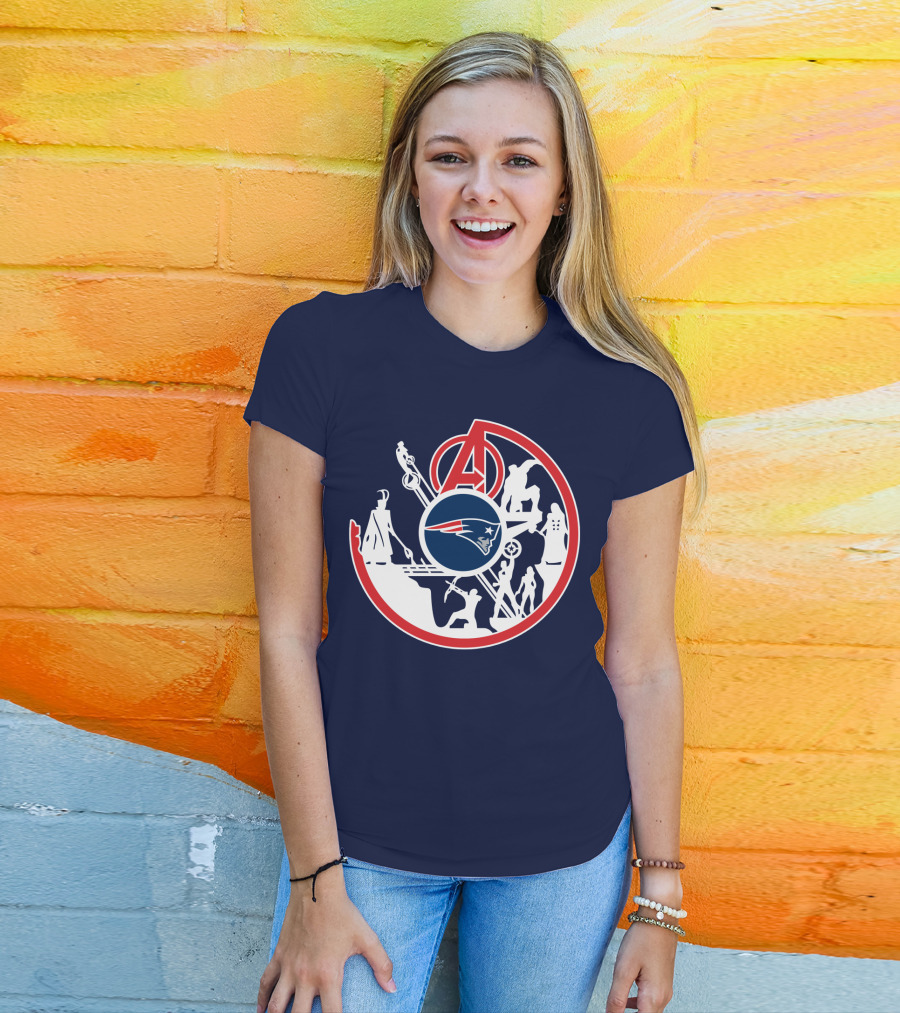New England Patriots Avengers Crossover T-Shirt