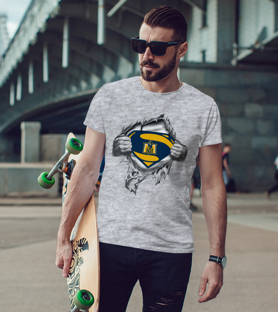 Murray State Racers Superman Logo Tear T-Shirt