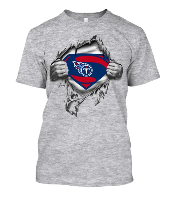 Tennessee Titans Superhero Logo Fusion T-Shirt