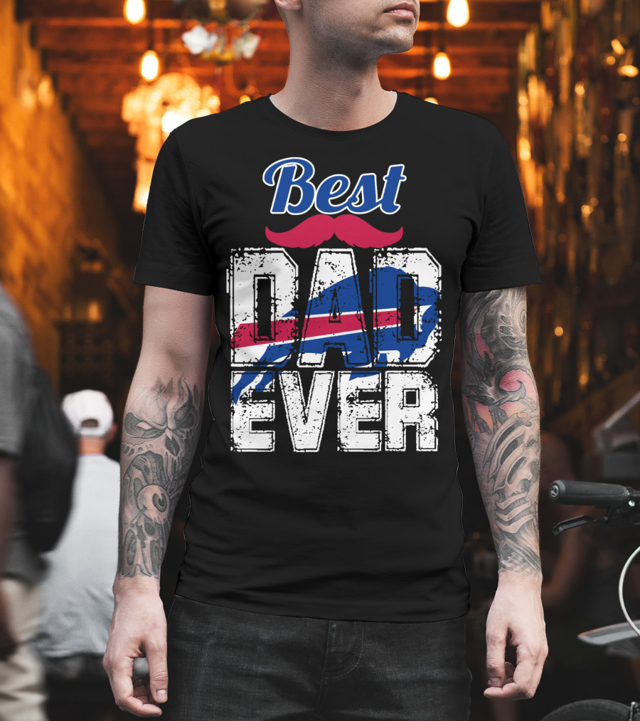 Best Dad Ever Bills Football T-Shirt