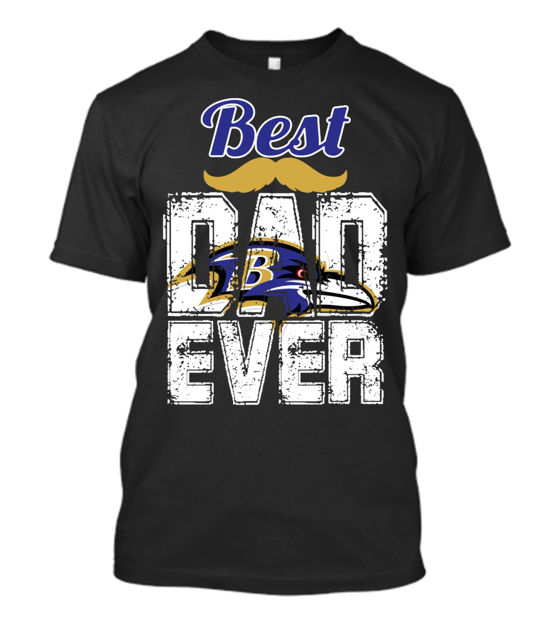 Best Dad Ever Ravens B T-Shirt