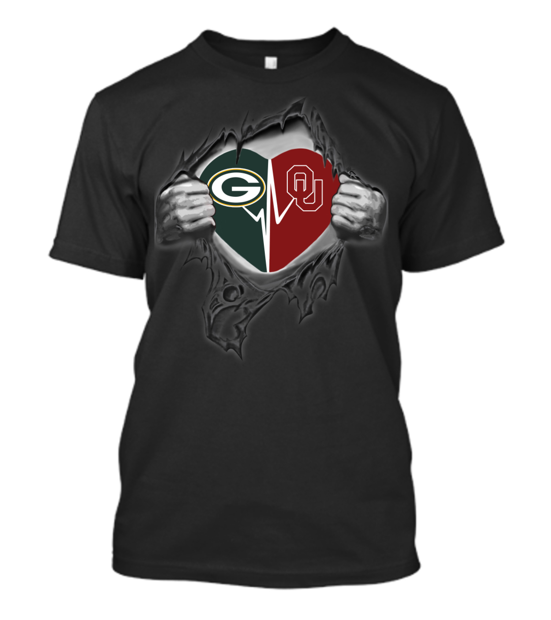 Packers Ou Heart T-Shirt