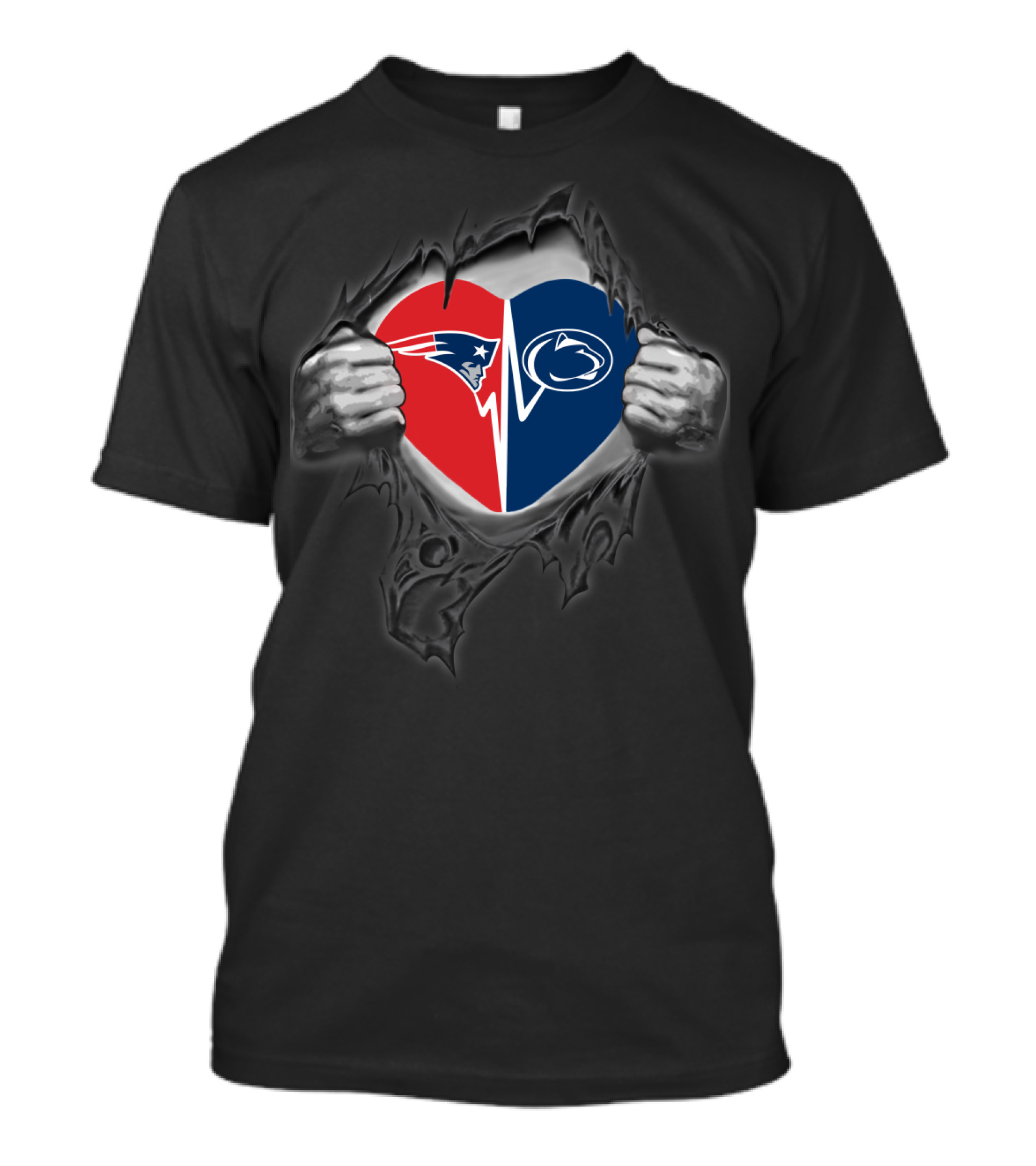 Patriots Penn State Nittany Lions Heart T-Shirt