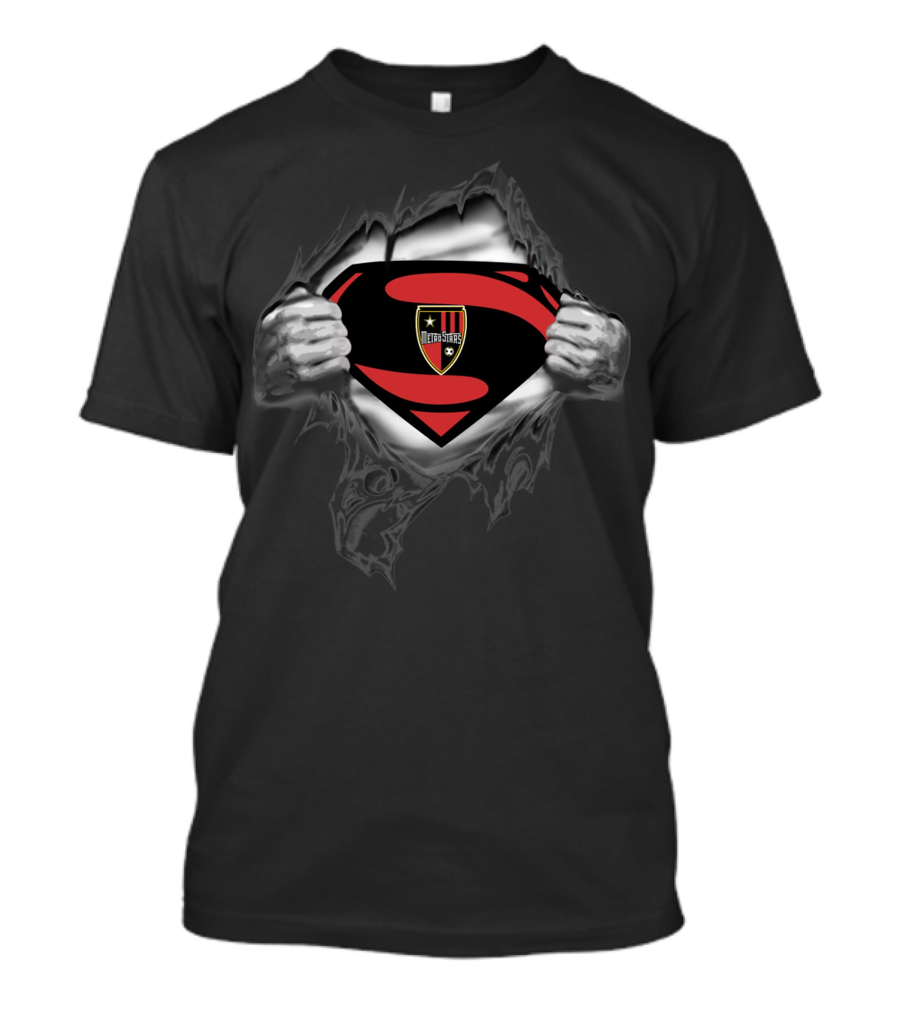 Superman Style Metrostars Emblem T-Shirt