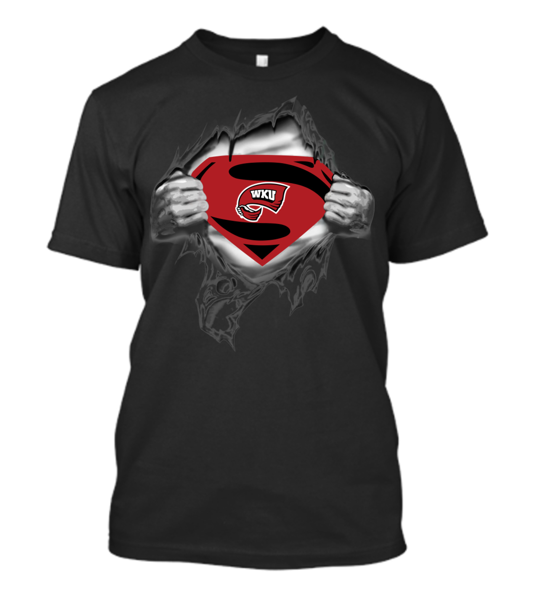 Wku 376 Western Kentucky Hilltoppers Superhero T-Shirt