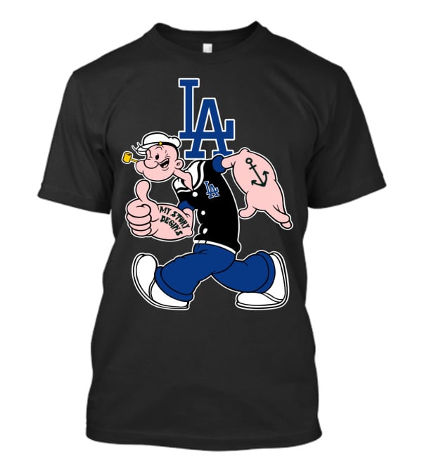La Dodgers Popeye My Story Designs T-Shirt