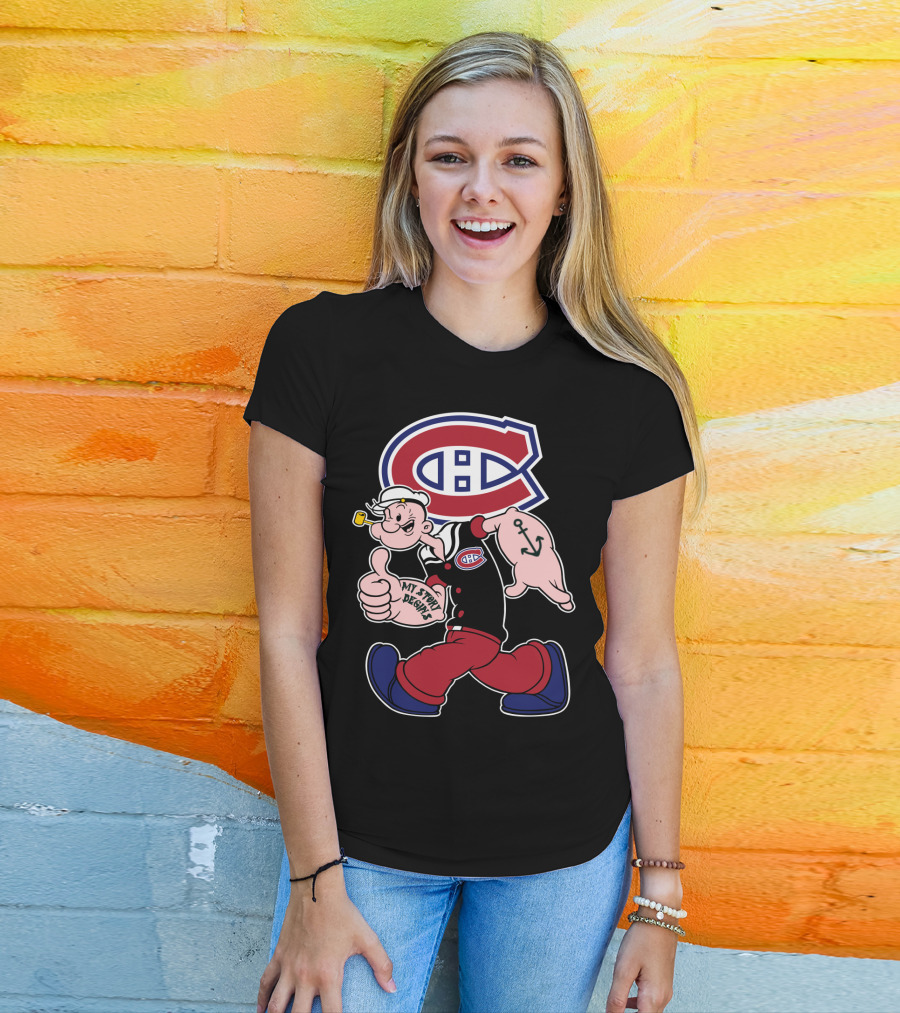 Montreal Canadiens Popeye My Story Begins T-Shirt
