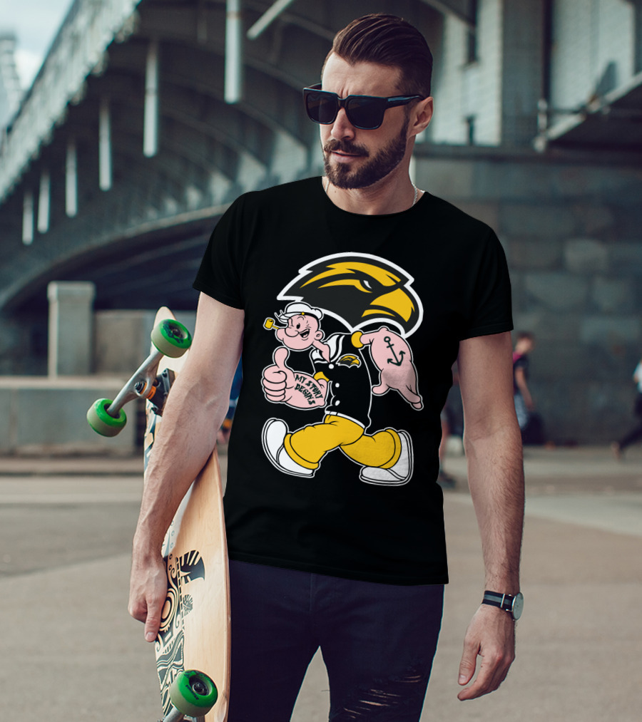 Southern Mississippi Golden Eagles My Story Begins Popeye T-Shirt