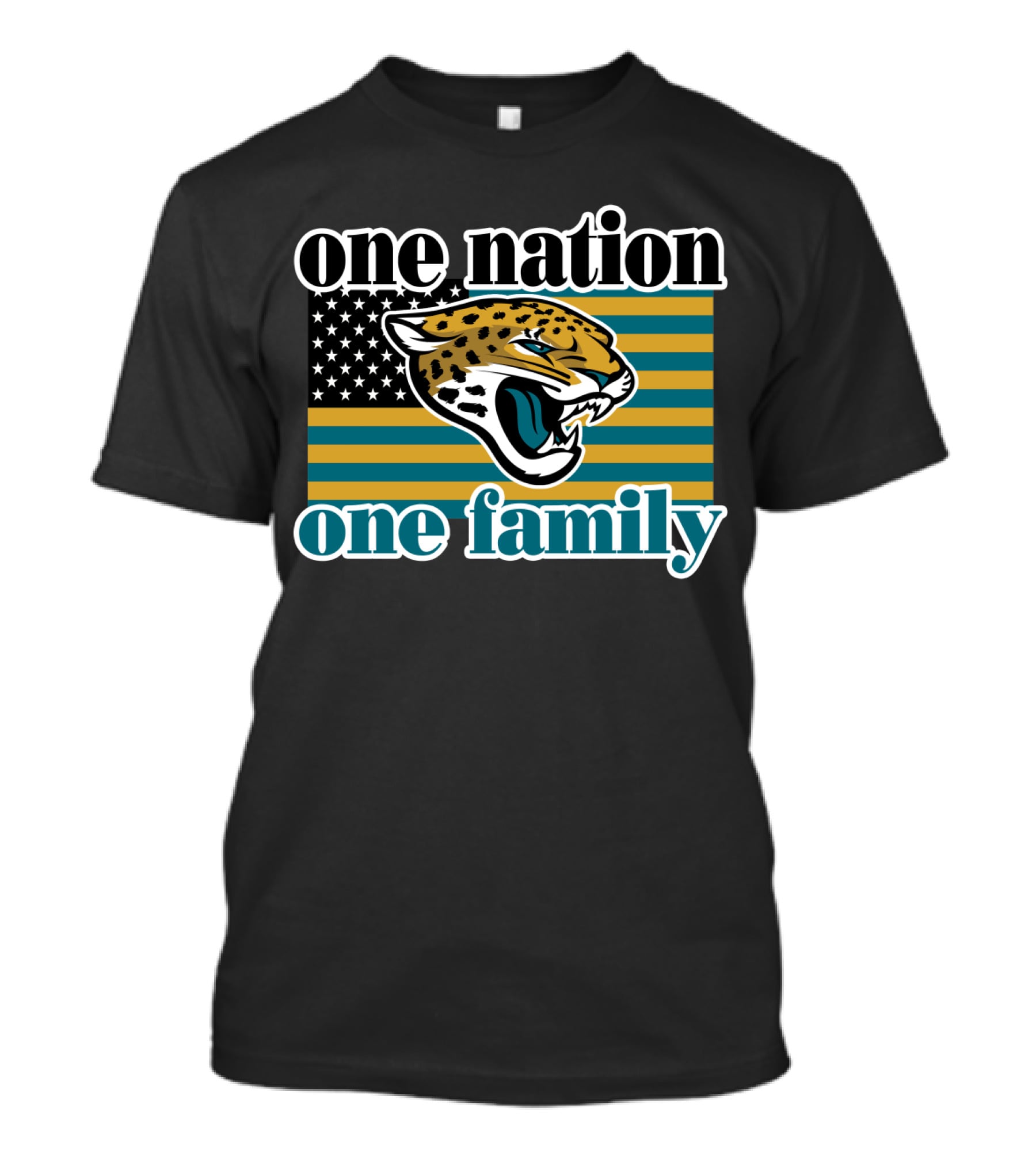 One Nation One Family Jacksonville Jaguars 18 T-Shirt