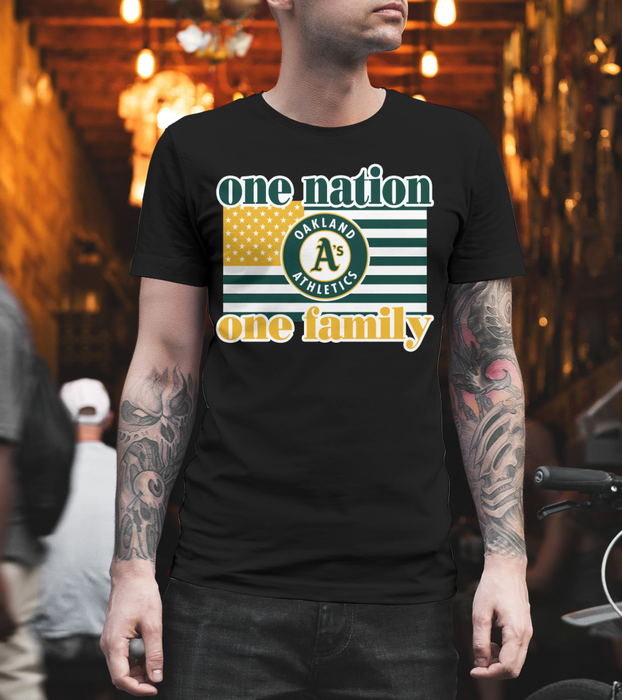 One Nation One Family Oakland Athletics T-Shirt