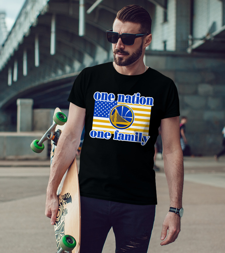 Golden State Warriors One Nation One Family T-Shirt