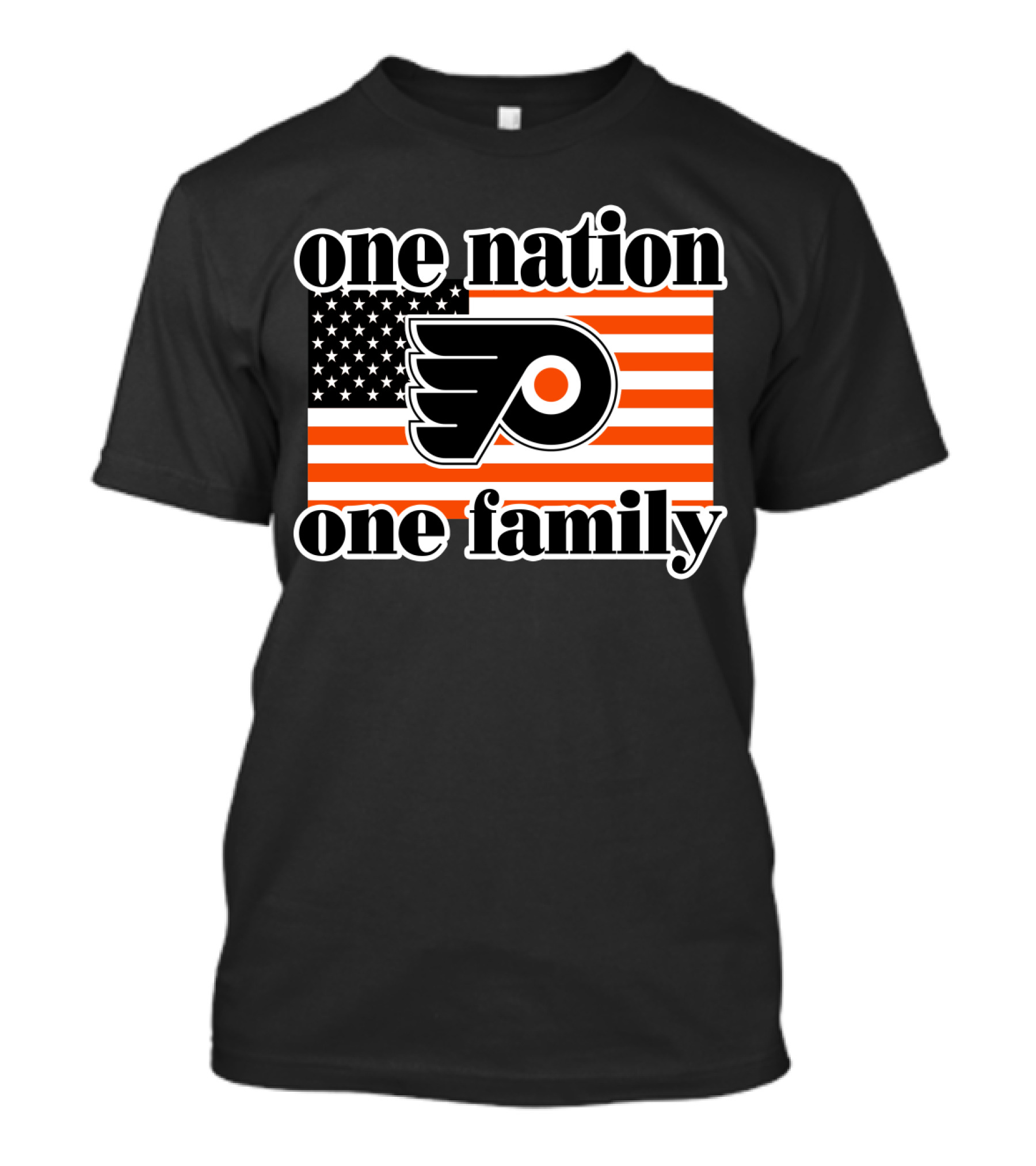 Philadelphia Flyers One Nation One Family 96 T-Shirt