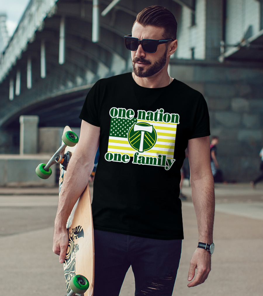 One Nation One Family 122 Portland Timbers T-Shirt