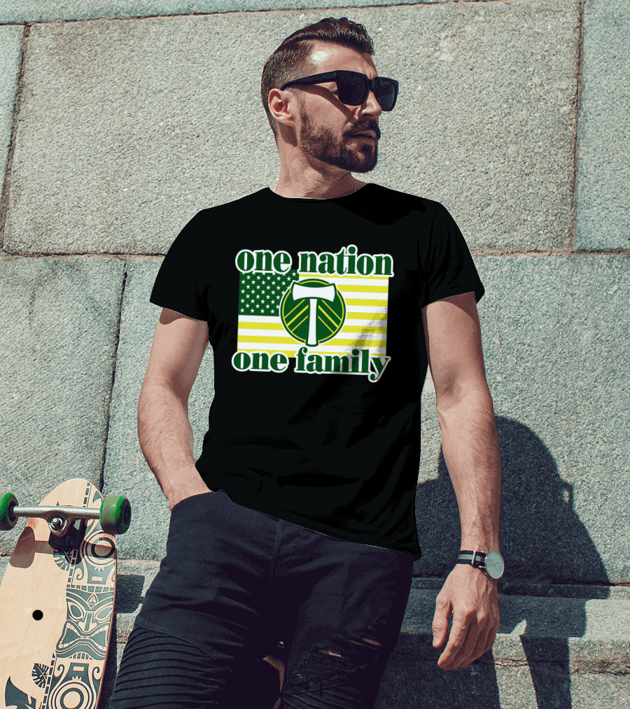 One Nation One Family 122 Portland Timbers T-Shirt