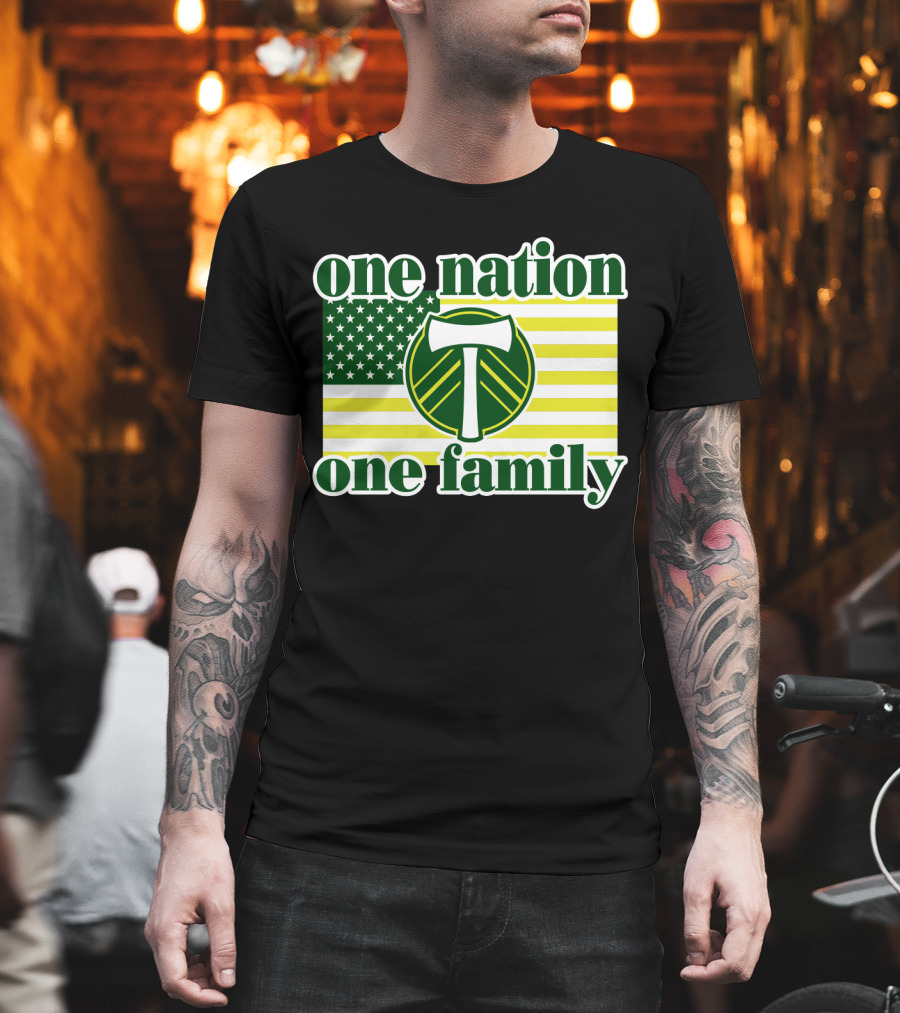 One Nation One Family 122 Portland Timbers T-Shirt