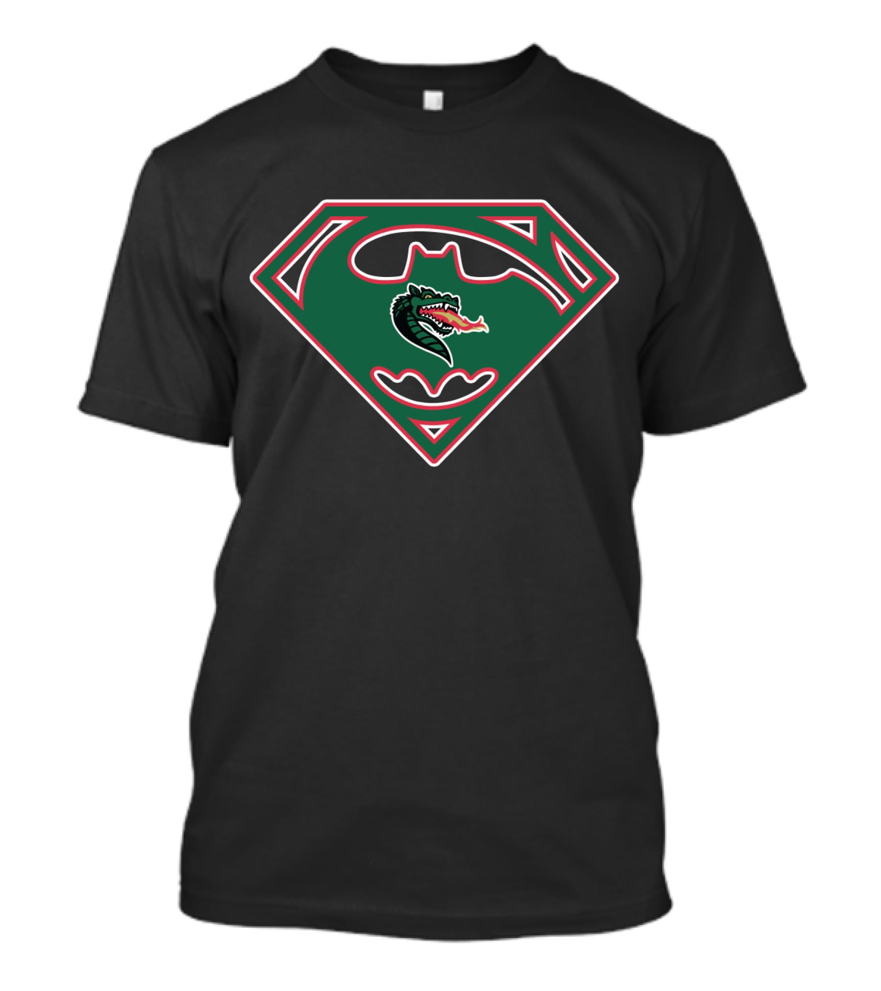 Uab Blazers Batman Superman Logo Crossover T-Shirt