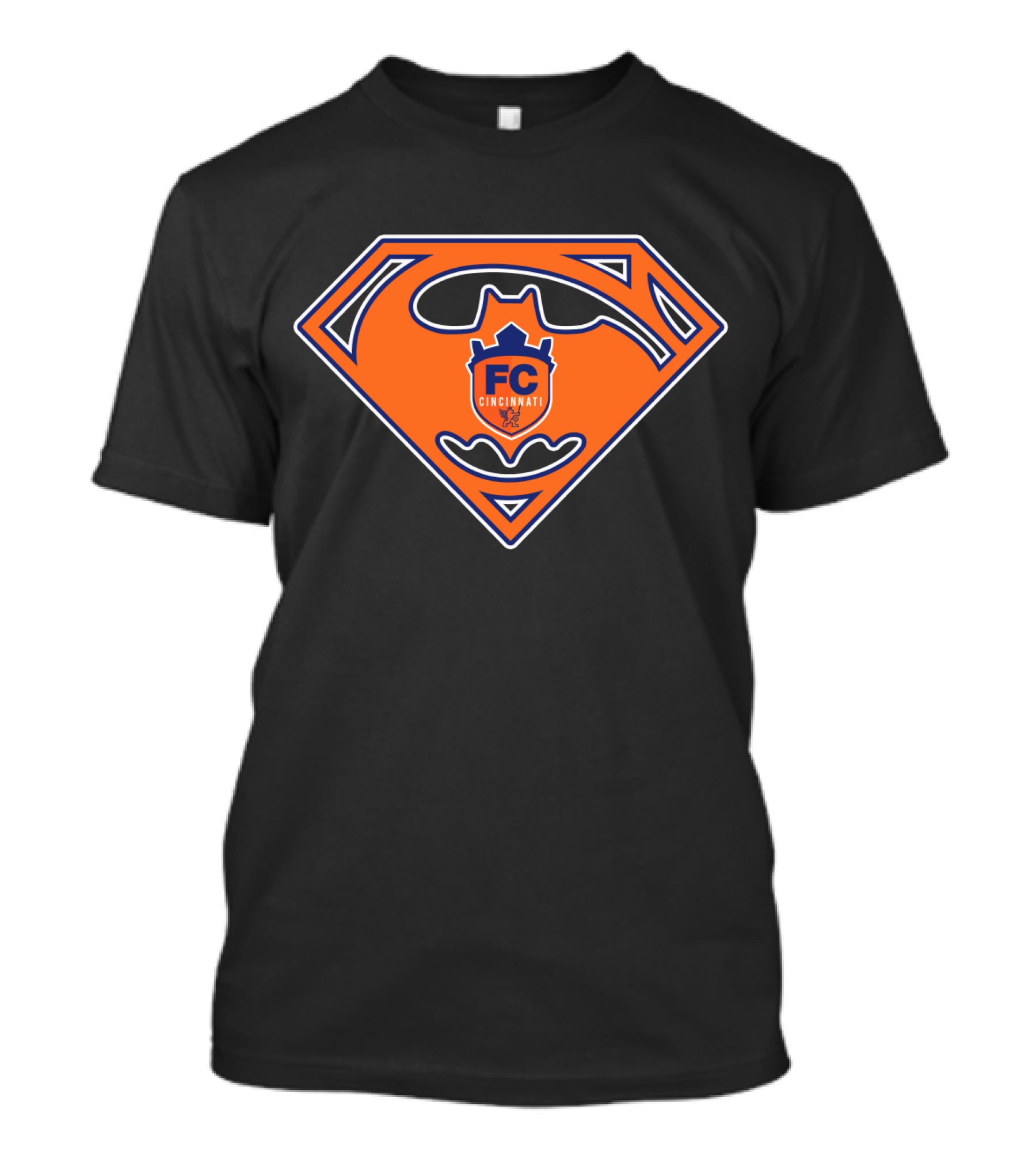 Fc Cincinnati 123 Shield In Superhero T-Shirt