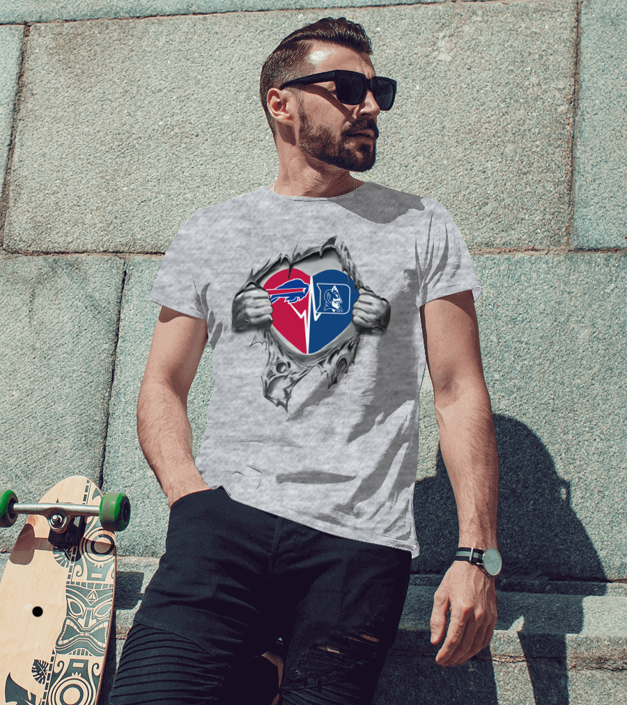 Bills And Duke Heart T-Shirt