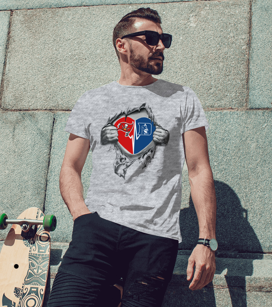 Buccaneers And Duke Heart T-Shirt