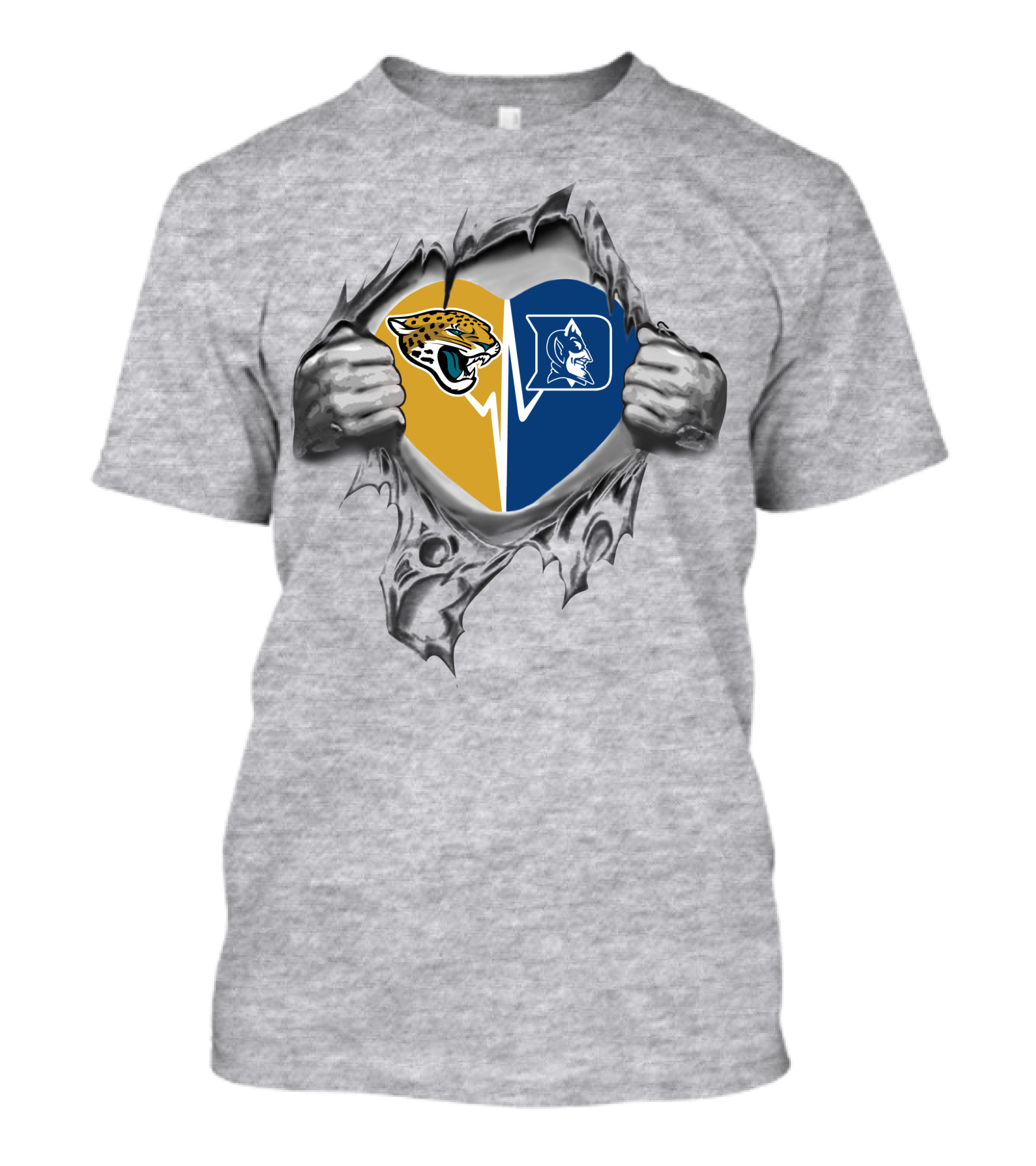 Jaguars Duke It's In My Heart Passion Revealed Through Iconic Team T-Shirt