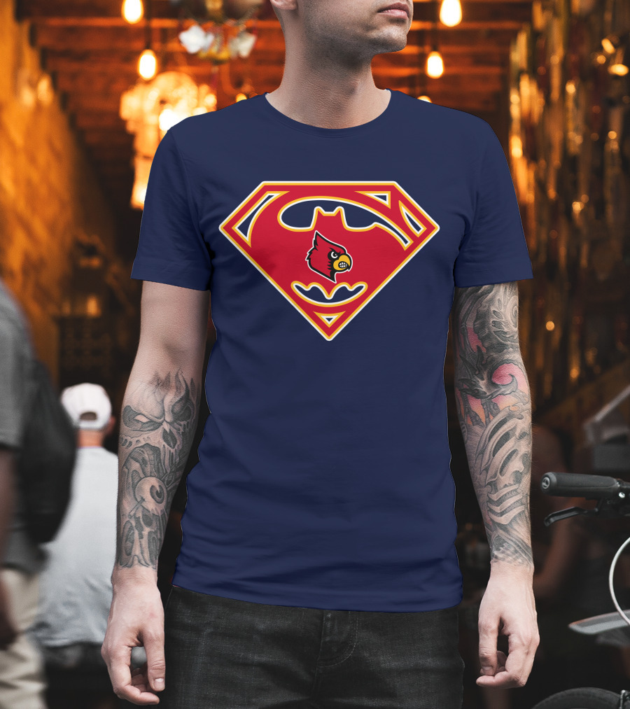 Louisville Cardinals Superman T-Shirt