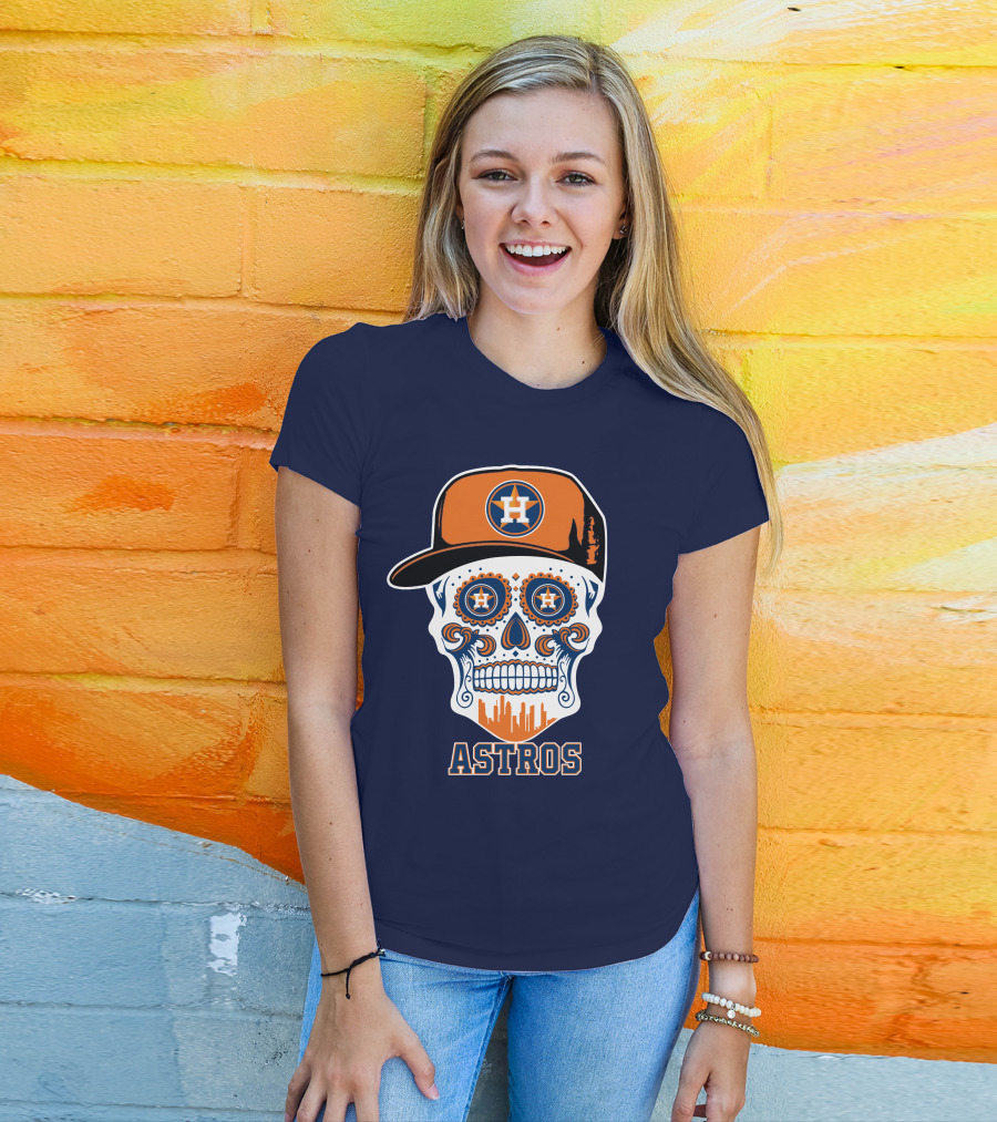 Houston Astros Skull Iconography 331 T-Shirt