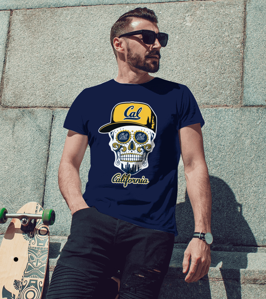 California Cal Bears Skull With Cap T-Shirt