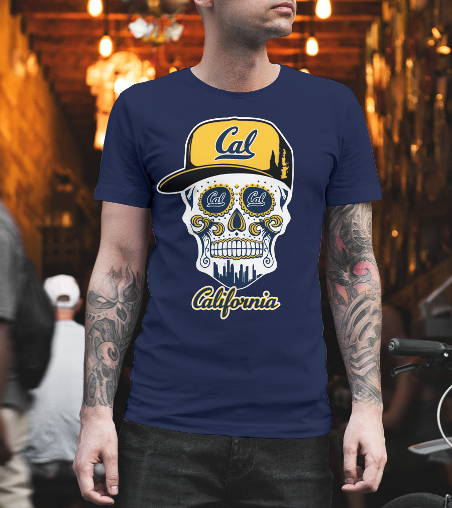 California Cal Bears Skull With Cap T-Shirt