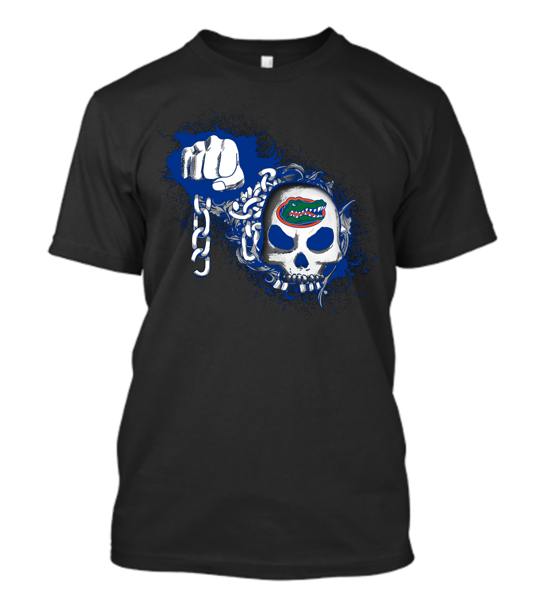 Florida Gators Skull And Chains With Alligator T-Shirt