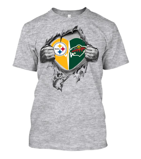 Steelers Minnesota Wild Heart T-Shirt