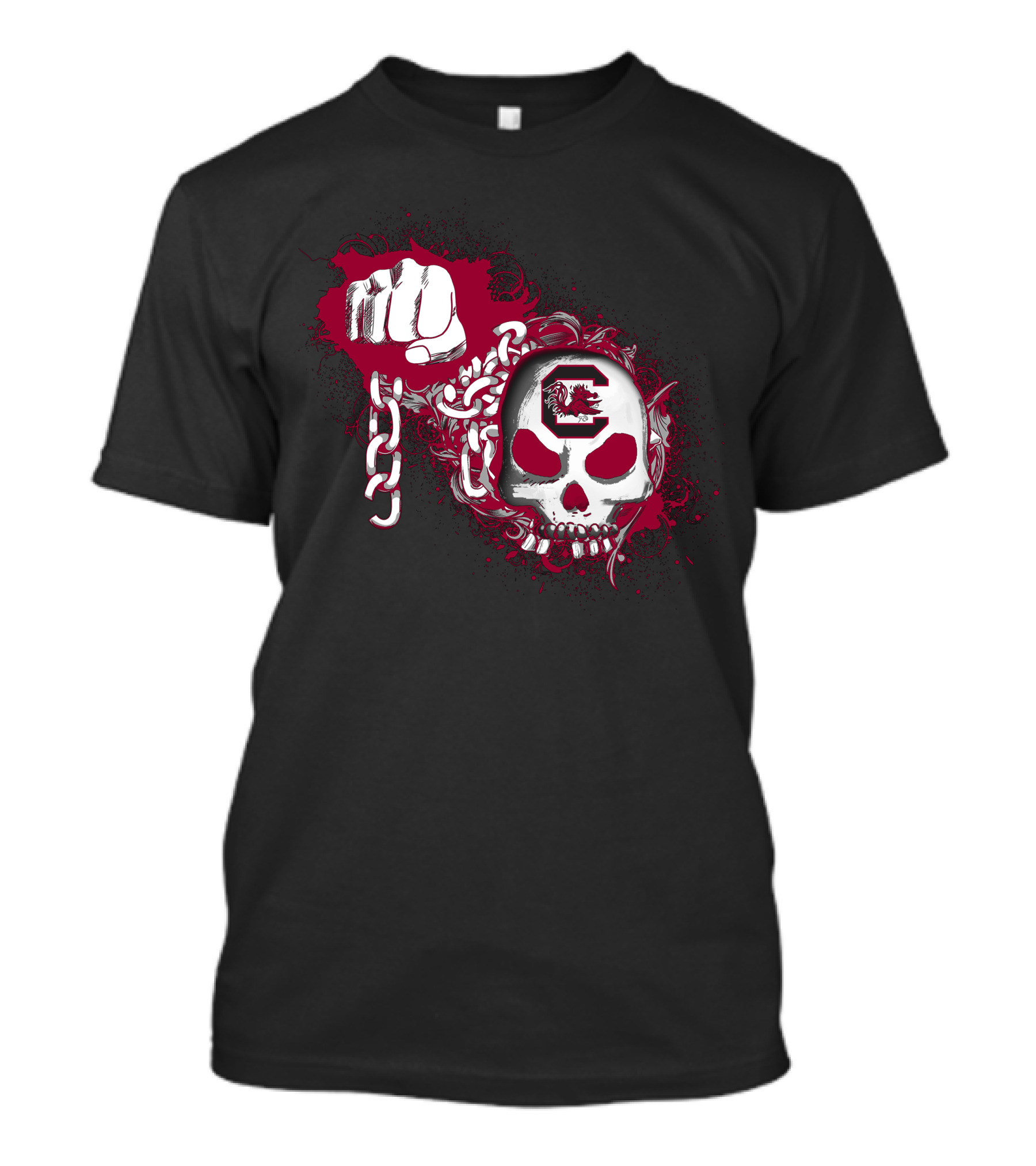 South Carolina Gamecocks Skull And Chains T-Shirt
