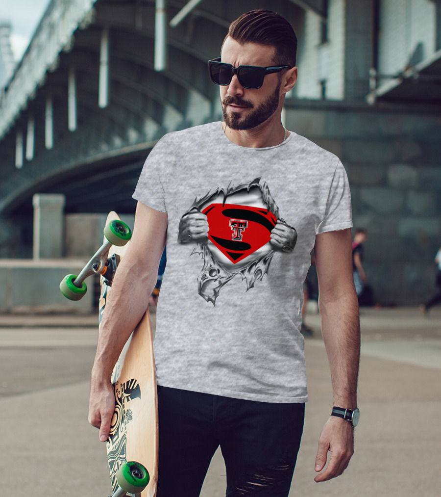 Texas Tech Red Raiders Superman Emblem Revealed T-Shirt