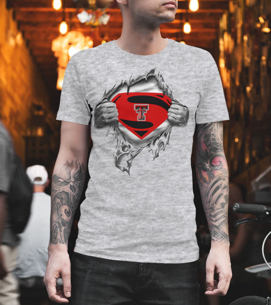 Texas Tech Red Raiders Superman Emblem Revealed T-Shirt