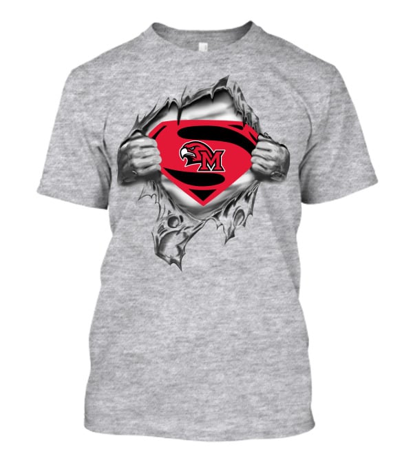 Miami (Oh) Redhawks Superman Logo Inside Torn Chest T-Shirt