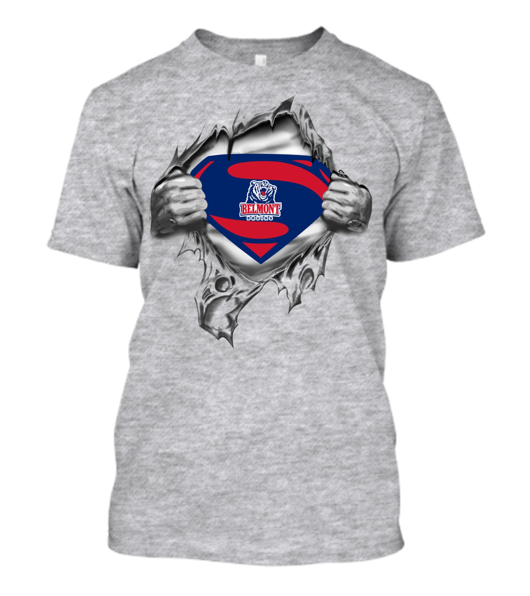 Belmont Bruins Superman Logo Tiger T-Shirt