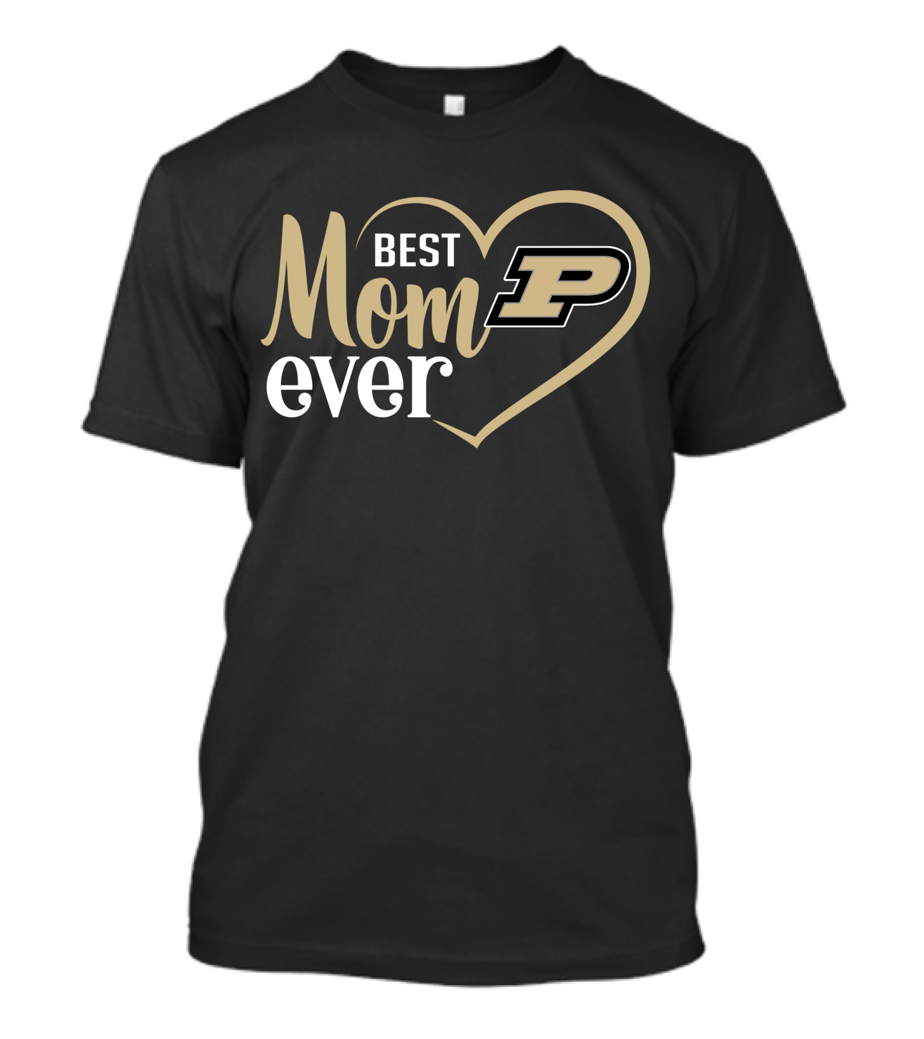 Best Mom Ever Purdue Boilermakers Heart T-Shirt
