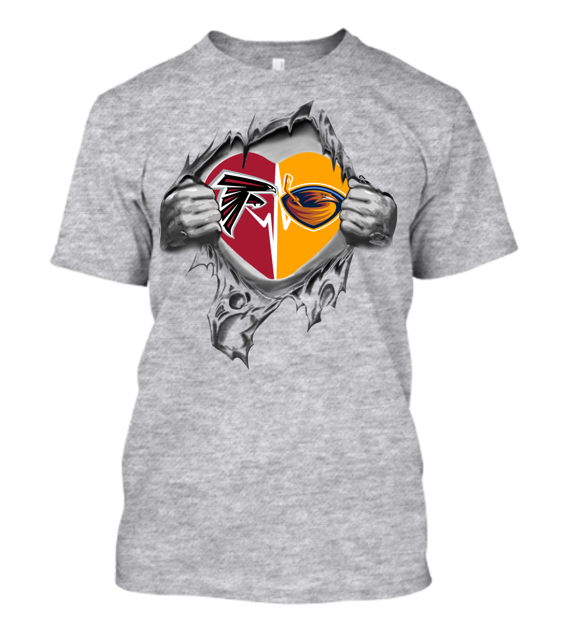 Falcons Atlanta Thrashers It's In My Heart Dual T-Shirt
