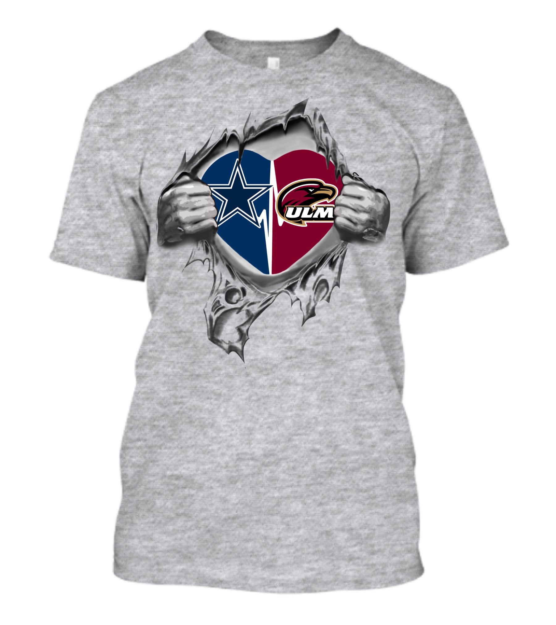 Cowboys Ulm Warhawks Heart Symbol Of Loyalty And Passion T-Shirt