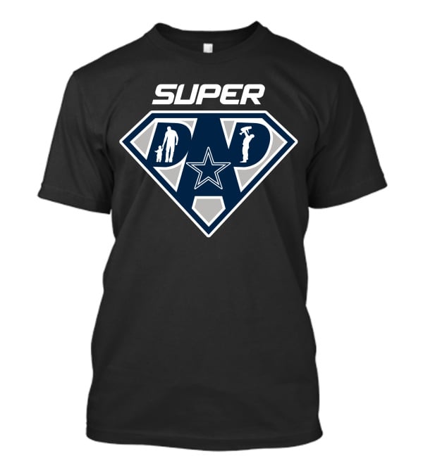 Super Dad Dallas Cowboys Star Shield T-Shirt