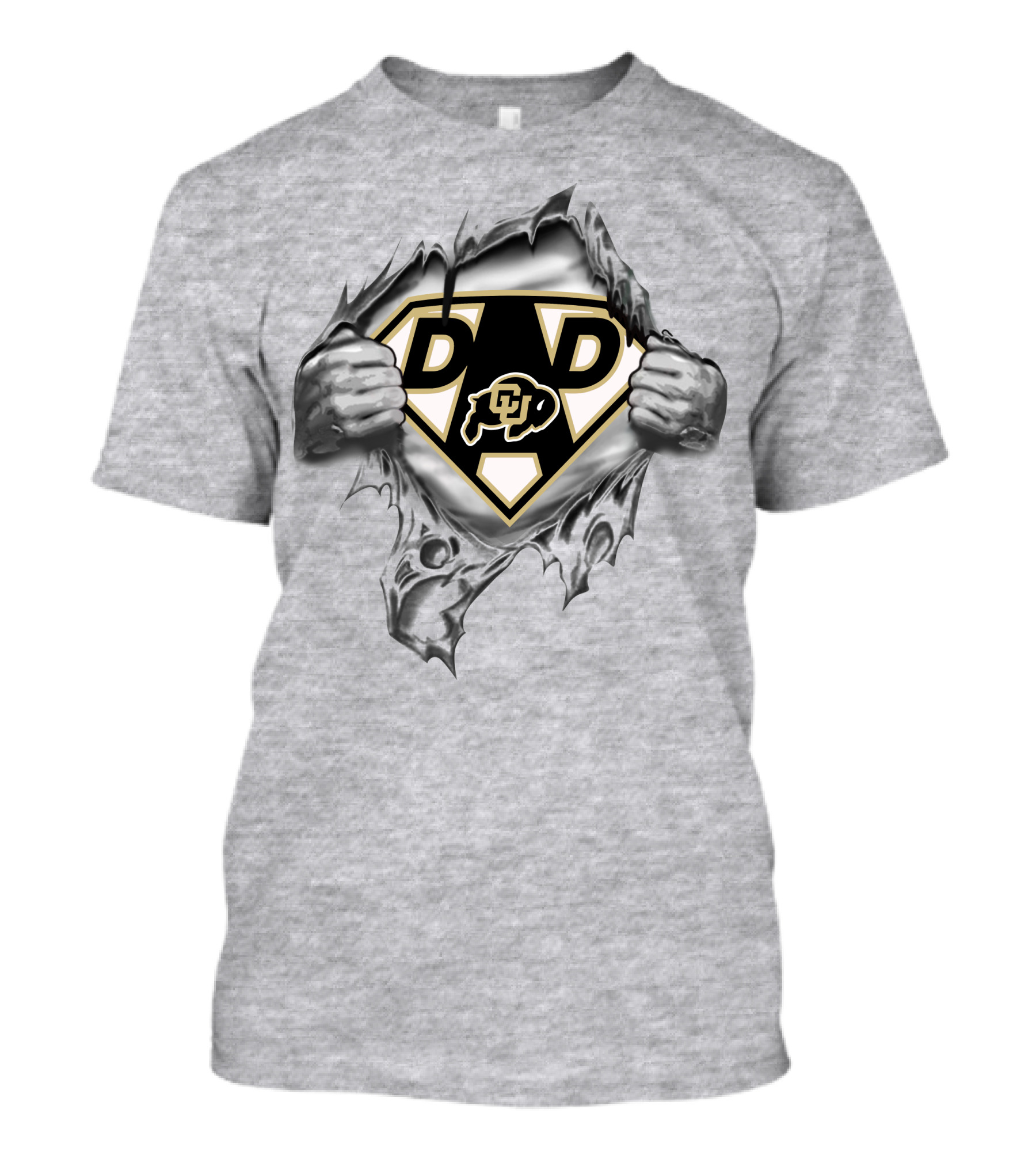 Colorado Buffaloes Super Dad Hero T-Shirt