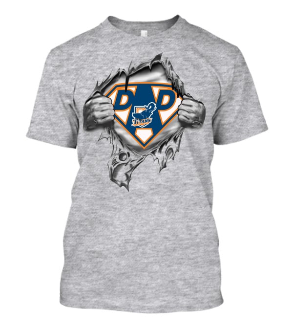 Fullerton Titans Super Dad Shield T-Shirt