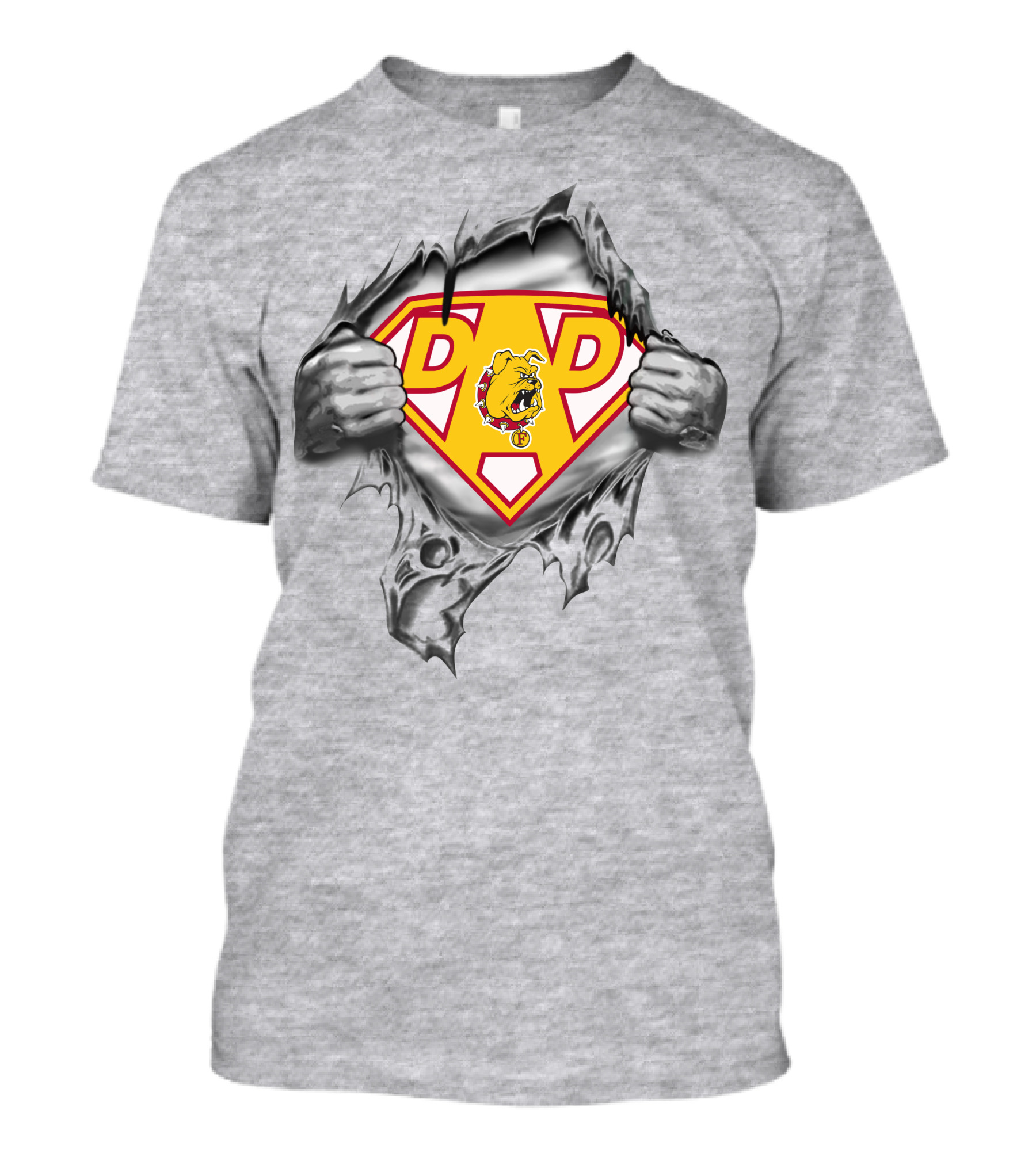 Ferris State Bulldogs Super Dad Bulldog T-Shirt