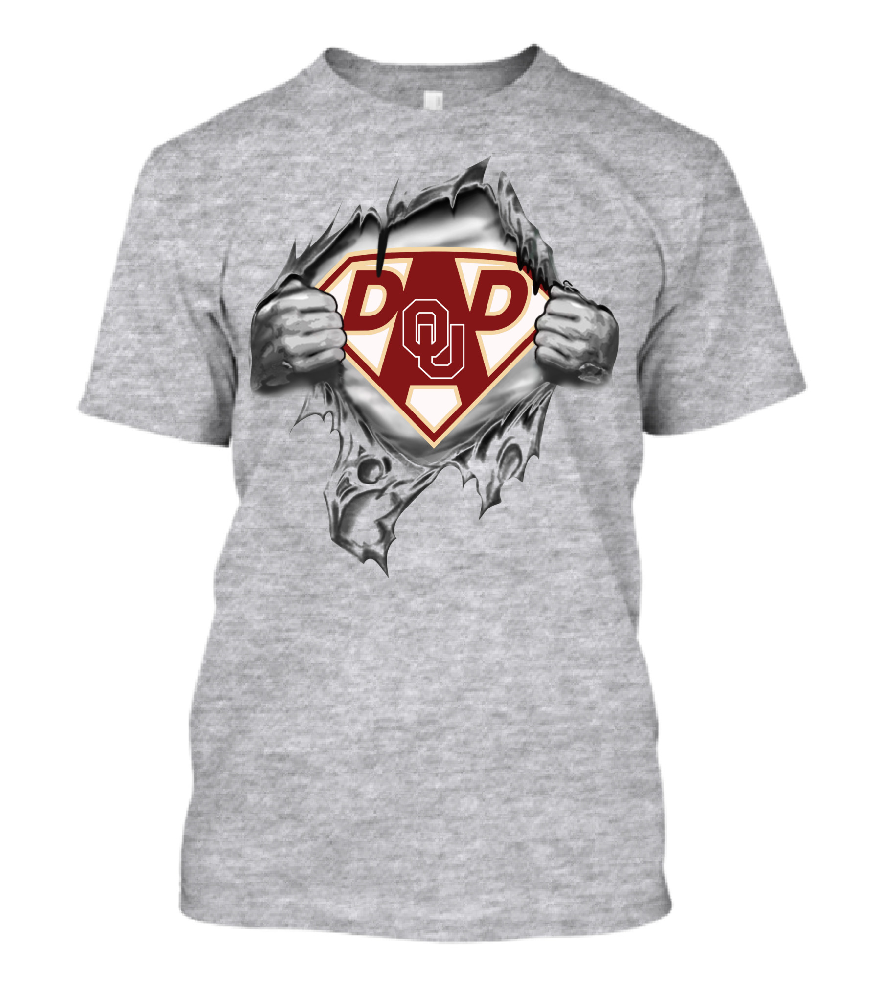 Oklahoma Sooners Dad Ou Super Hero T-Shirt