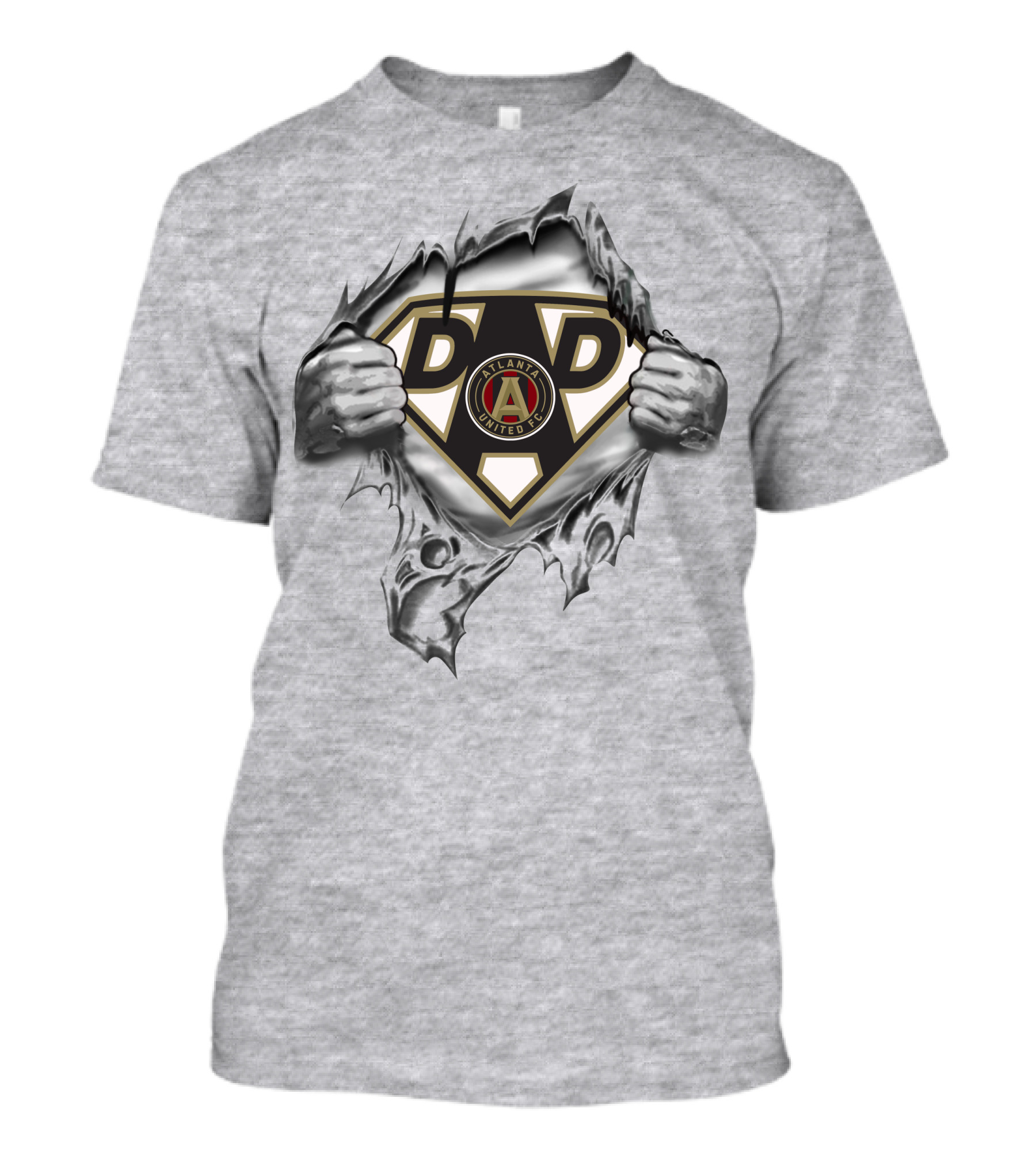 Atlanta United Fc Super Dad Logo Superman Style T-Shirt