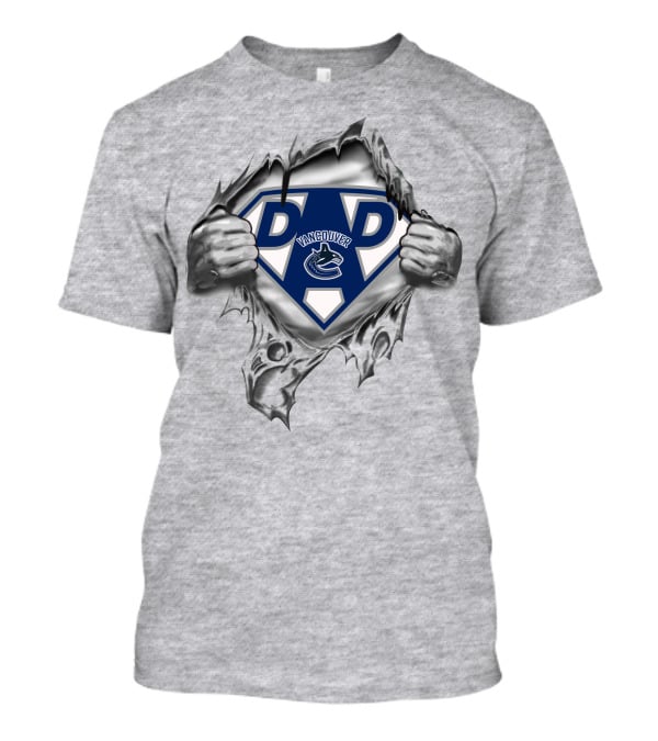Vancouver Canucks Super Dad Hero Edition T-Shirt