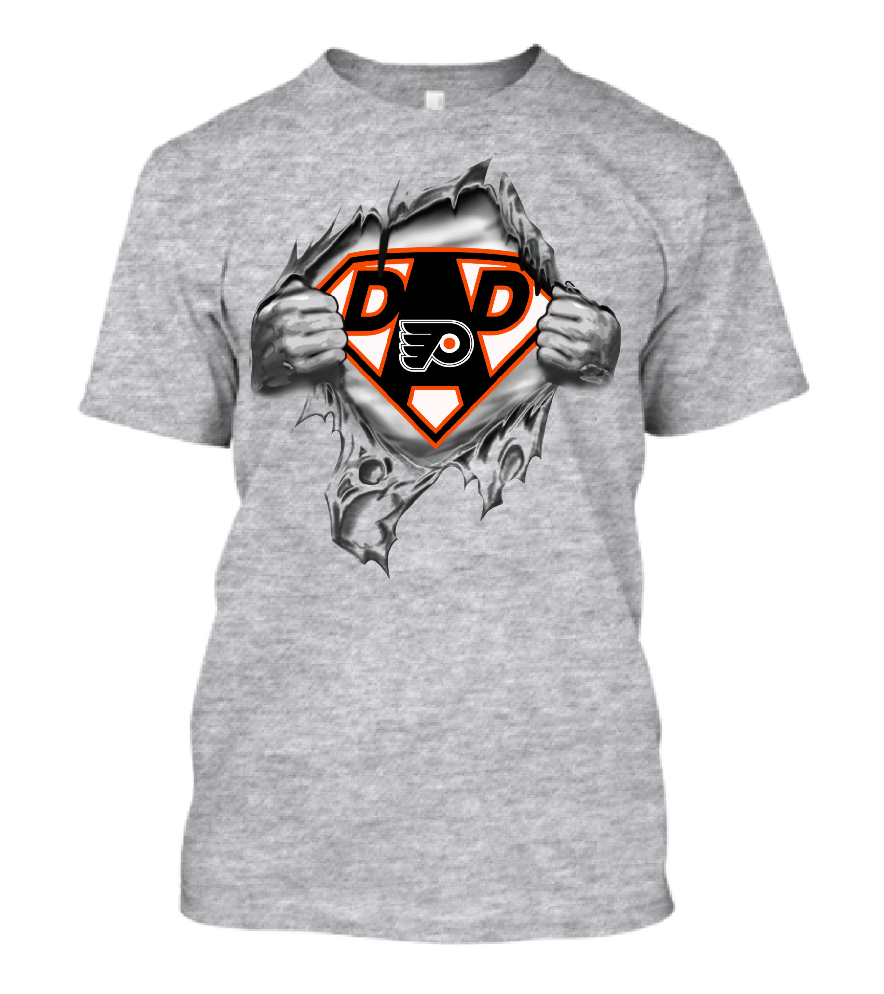 Philadelphia Flyers Super Dad Hero Badge T-Shirt