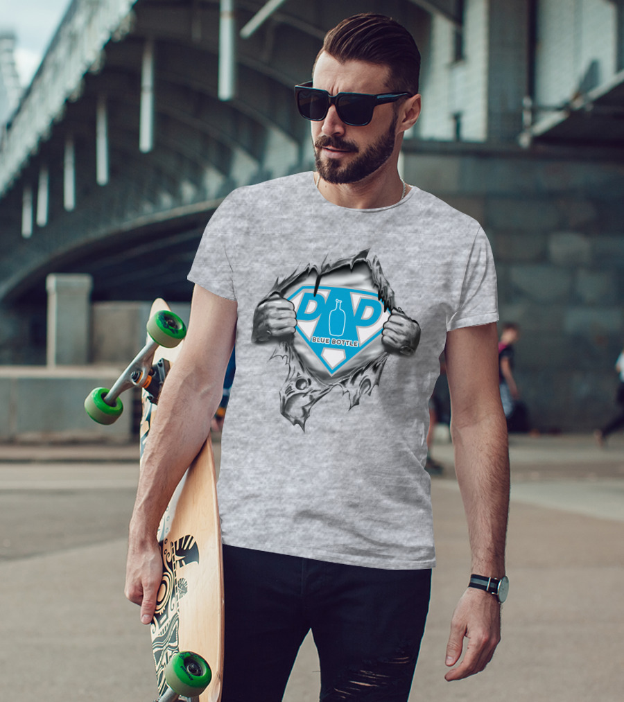 Blue Bottle Coffee Super Dad Emblem 467 T-Shirt
