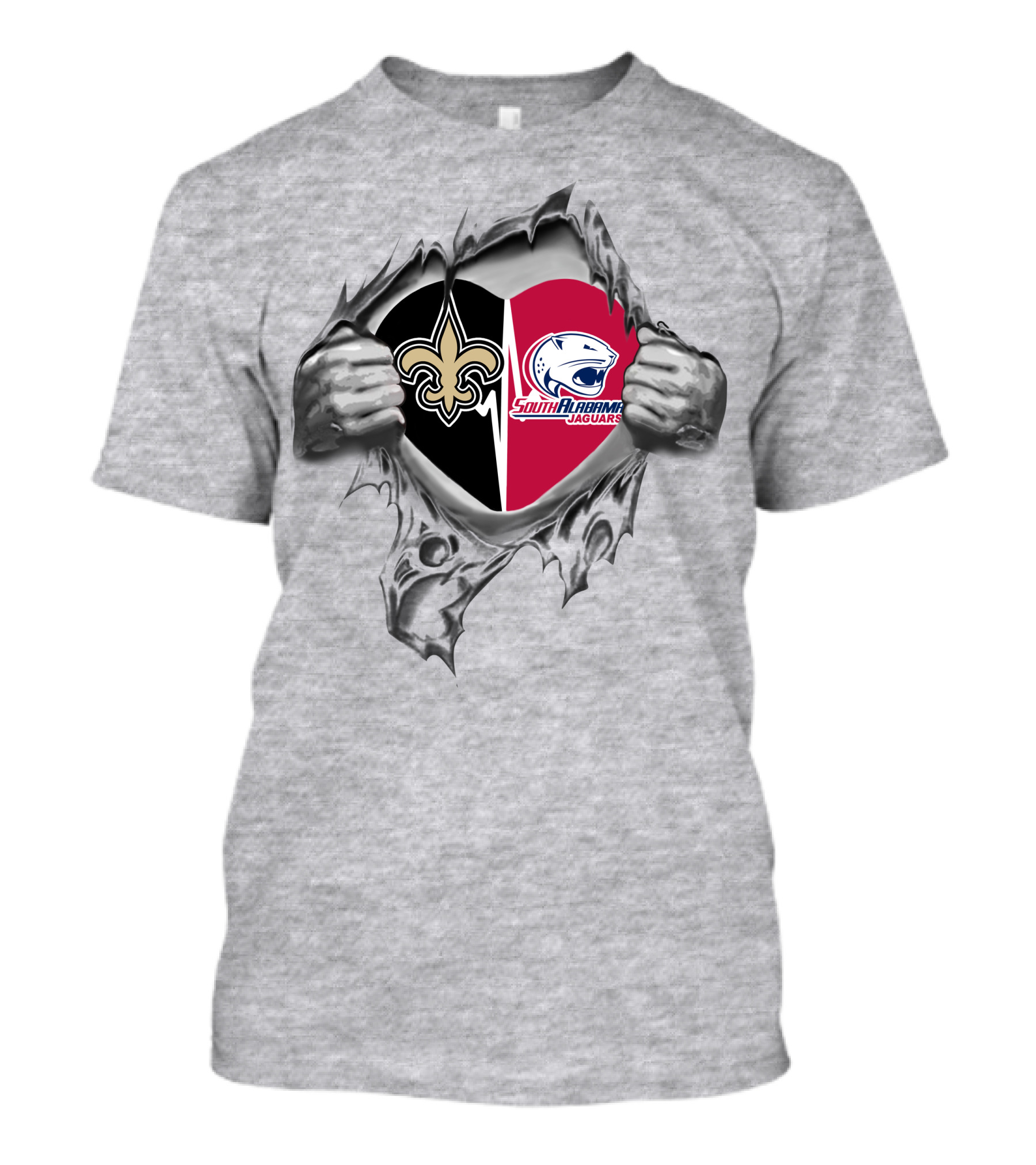 Saints South Alabama Jaguars Heartfelt Loyalty T-Shirt