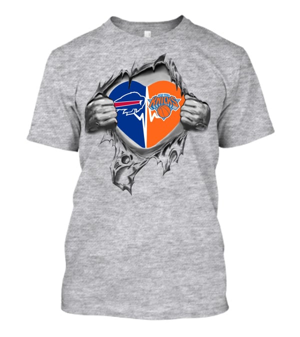 Bills Knicks Heart Loyalty Fan Passion T-Shirt