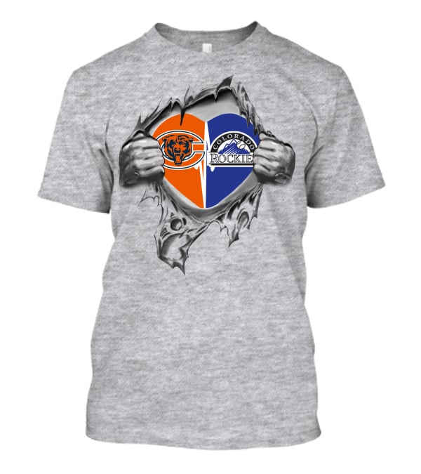 Chicago Bears Colorado Rockies Heart In My Heart T-Shirt